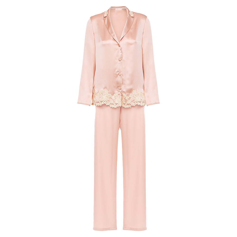 Lace Silk Pajamas