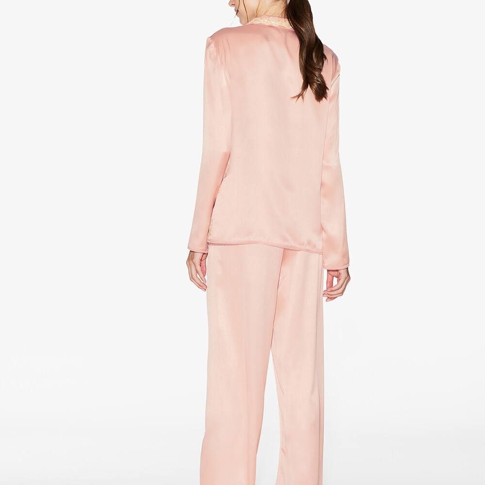 Lace Silk Pajamas